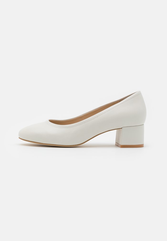 Talons Anna Field Block heel Slip on Blanche Femme | ANH-2647721